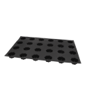 PLAQUE SILICONE 600X400 - 24 charlottes Ø 65xht38 mm - 105ml