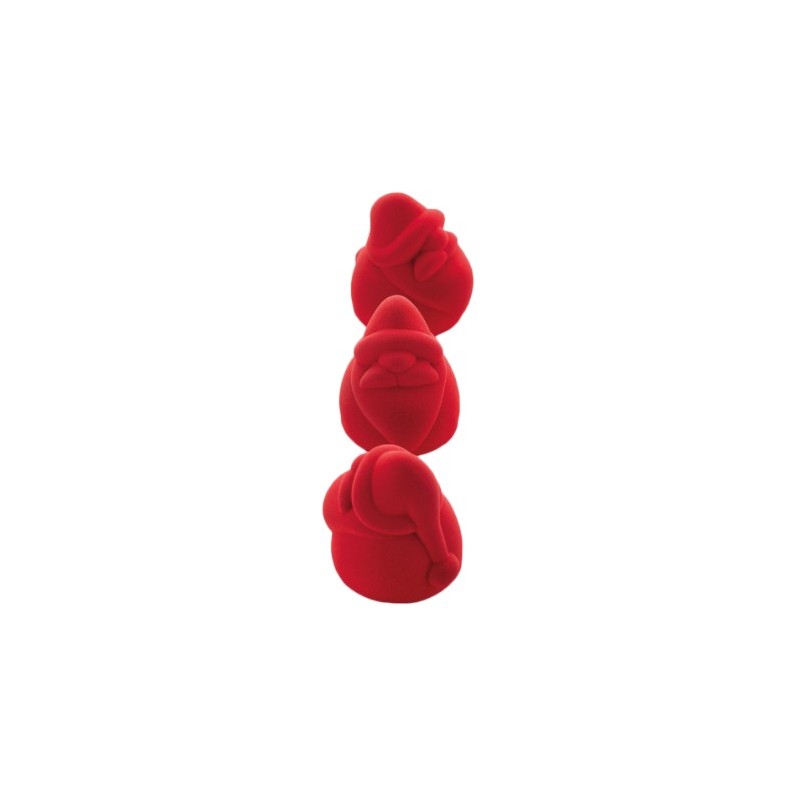 PLAQUE SILICONE 400X300 - 12 santa clauss 60x62xht70 mm - 128ml