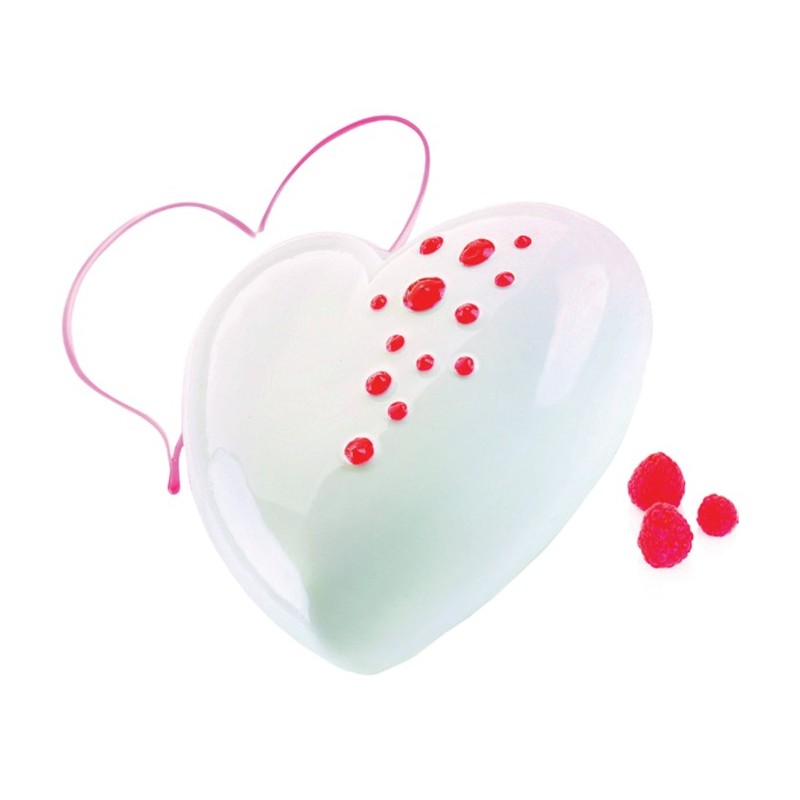 KIT MOULE SILICONE - 1 cœur bombé ti amo 170x164xht63 mm - 1040ml