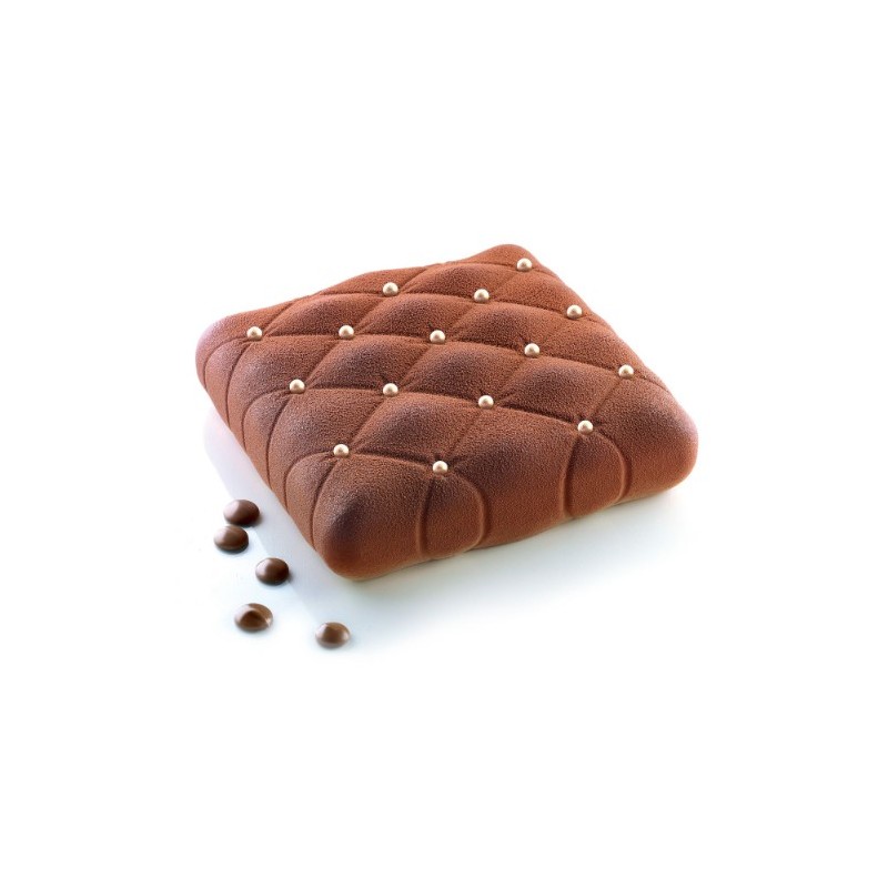 MOULE SILICONE - 1 carré matelassé bombé 160x160xht52 mm - 1L