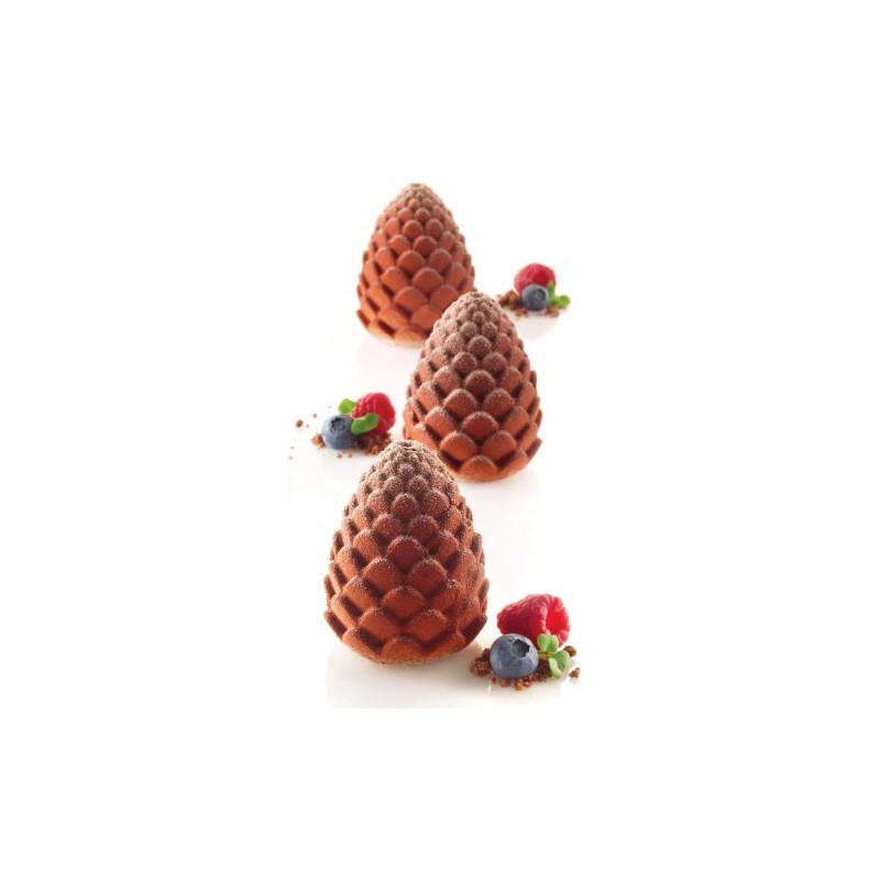 KIT MOULE SILICONE - 5 pommes de pin diam 60xht73 mm - 110ml