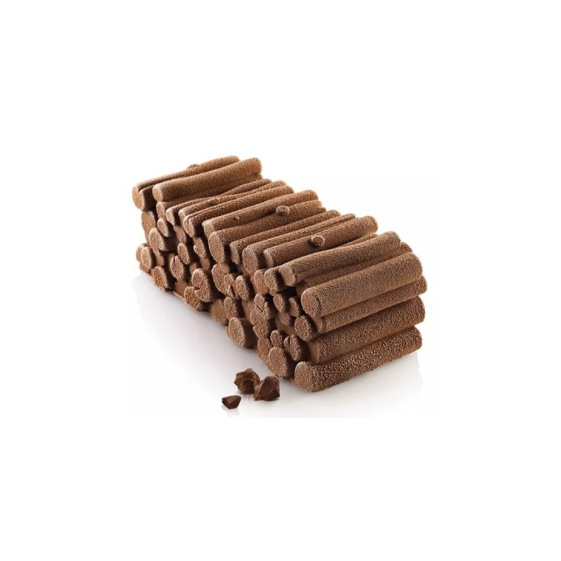 MOULE SILICONE - 1 bûche woody 221x89xht76 mm - 1100ml