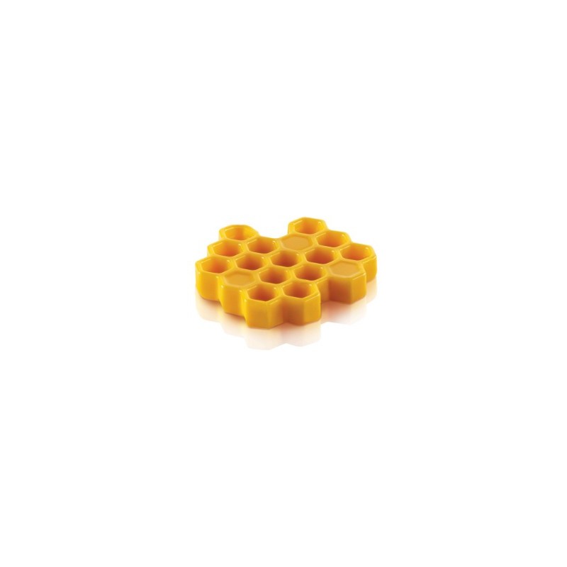 PLAQUE SILICONE 300X175 - 15 décors miel Ø 45xht8 mm - 8ml