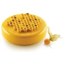 PLAQUE SILICONE 300X175 - 2 décors miel Ø 140xht10 mm - 80ml