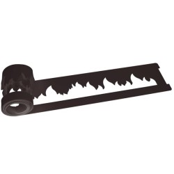 BANDE DECORATION - Modèle flammes 900x85xép2 mm