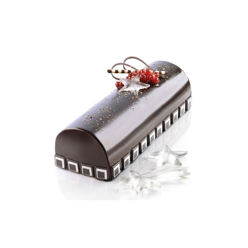 MOULE SILICONE - 1 bûche seule 250x90xht70 mm - 1300ml