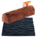 TAPIS DECOR SILICONE - Imprimé faux bois 250x185xht6 mm