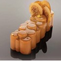 MOULE SILICONE BUCHE - Décor coin 250x80xht77 mm - 1200ml