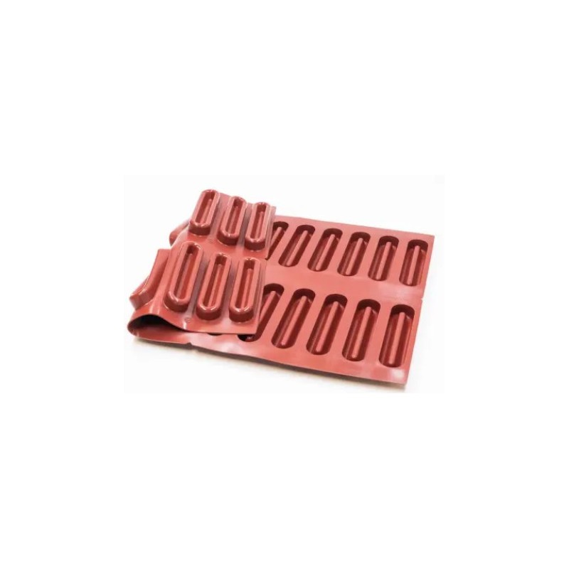 PLAQUE SILICONE 600X400 - 24 tartes fingers 145x33xht20 - 63ml