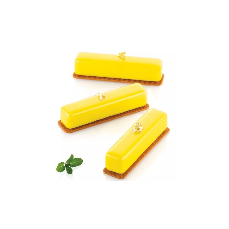 PLAQUE SILICONE 300X175 - 8 stripe éclairs 130x28xht28 mm - 95ml
