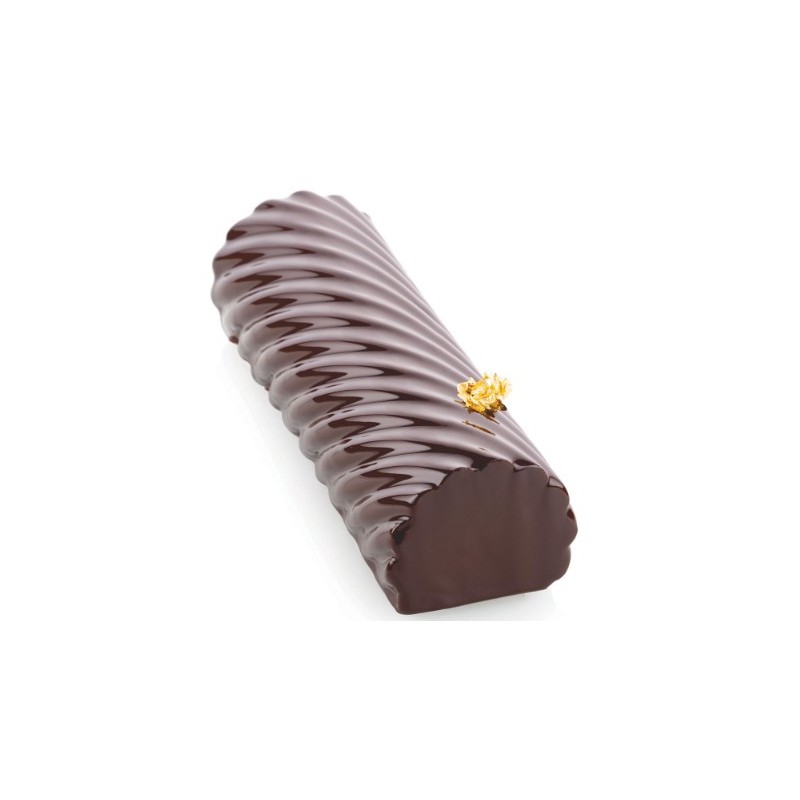 MOULE SILICONE - 1 bûche torsadé 250x80xht67 mm - 1100ml