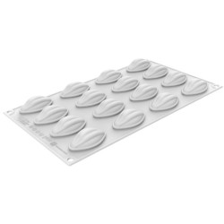 PLAQUE SILICONE 300X175 - 16 cabosses cacao 50x28xht19 mm - 12.5ml