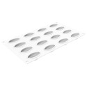 PLAQUE SILICONE 300X175 - 16 cabosses cacao 50x28xht19 mm - 12.5ml