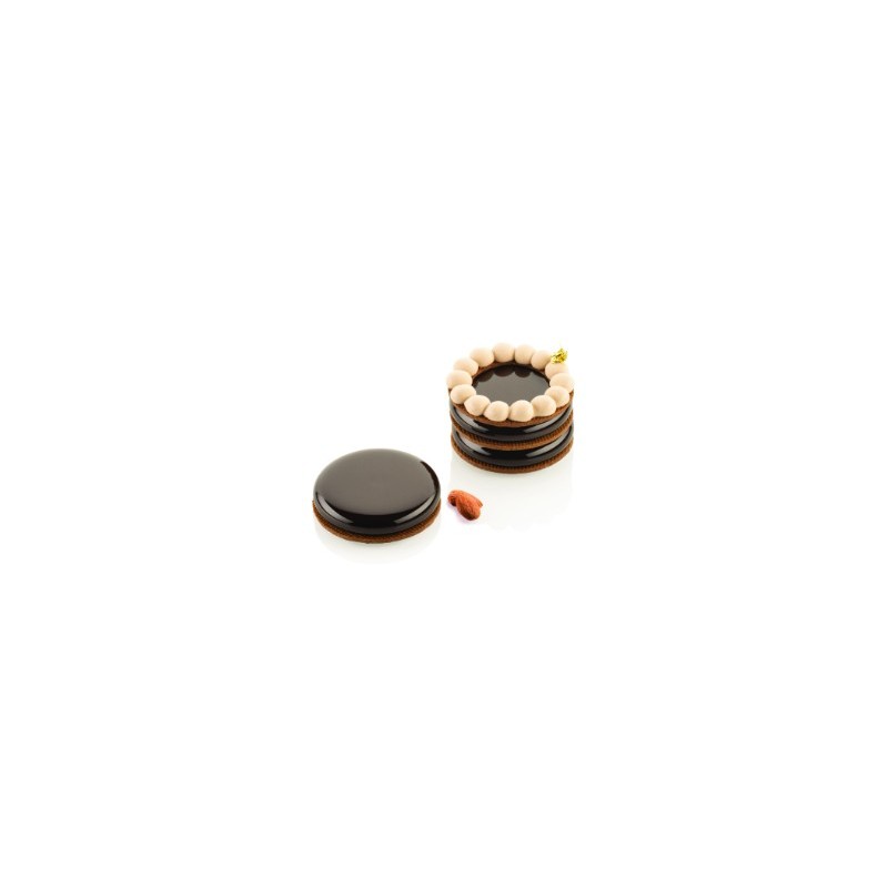 KIT PLAQUE SILICONE 300X175 - 8 ronds plats Ø 64xht11 mm - 35ml