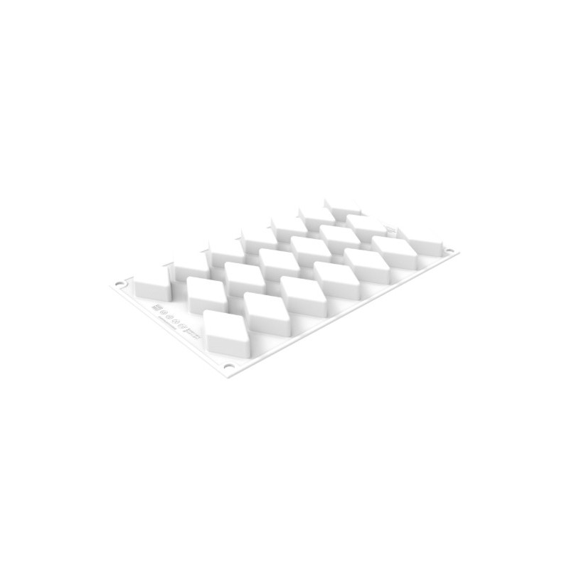 PLAQUE SILICONE 300X175 - 20 losanges 53x33xht18 mm - 16ml