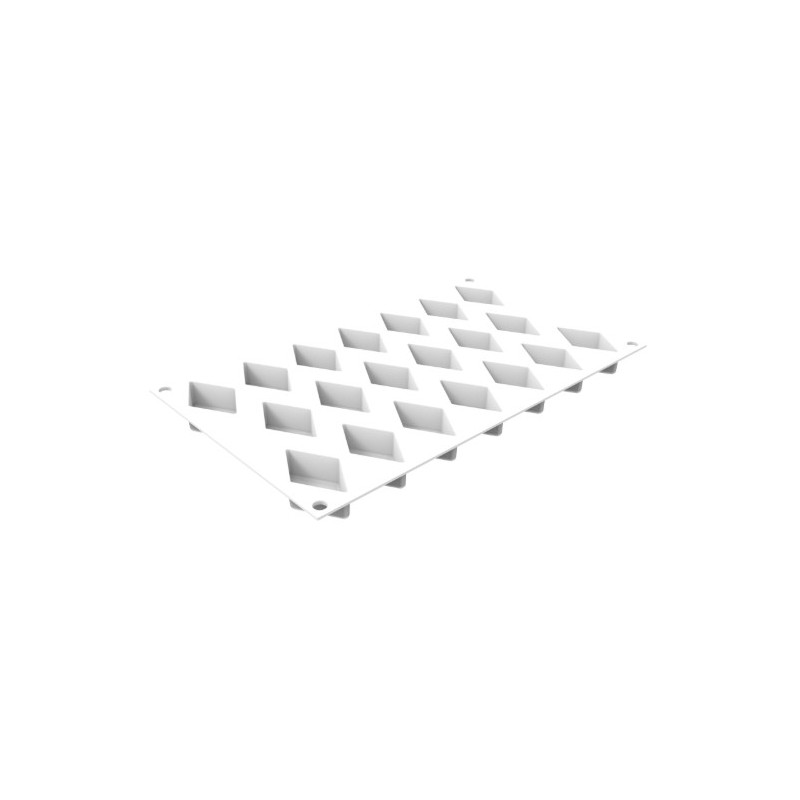 PLAQUE SILICONE 300X175 - 20 losanges 53x33xht18 mm - 16ml