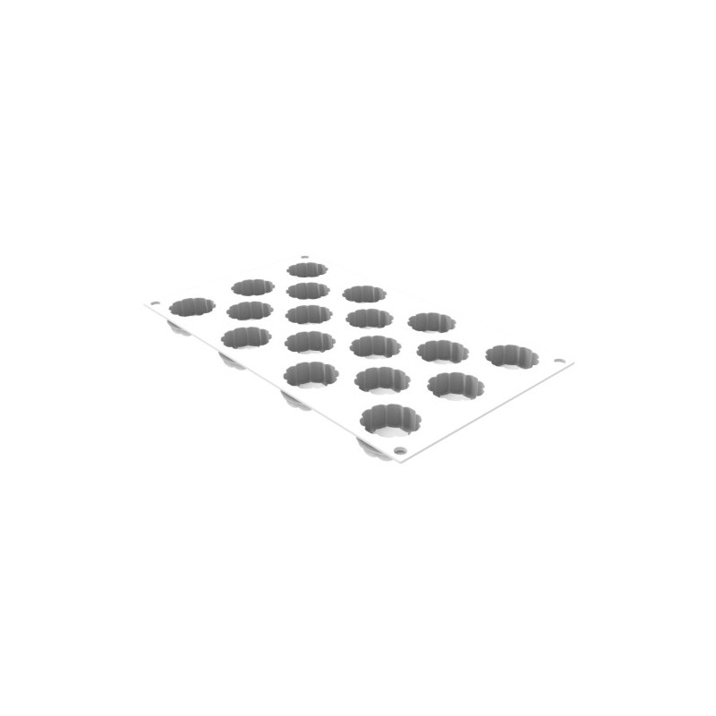 PLAQUE SILICONE 300X175 - 18 charlottes Ø 38xht18 mm - 16ml