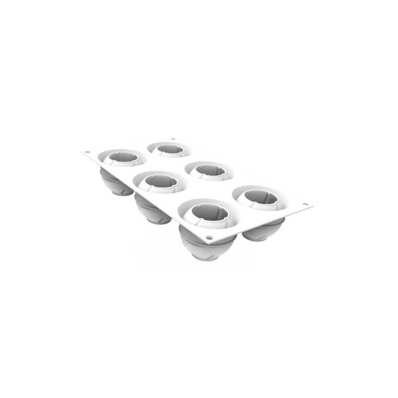 PLAQUE SILICONE 300X175 - 6 atomes Ø 63xht55 mm - 75ml