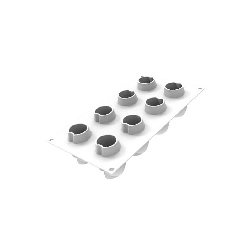 PLAQUE SILICONE 300X175 - 8 taki Ø 50xht70 mm - 98ml