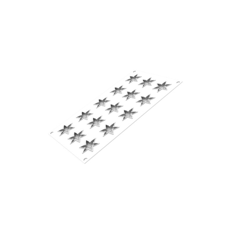 PLAQUE SILICONE 300X175 - 15 corolles Ø 45xht6 mm - 3.8ml