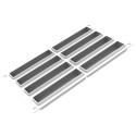 KIT PLAQUE SILICONE 300X175 - 8 sweet rectangles 128x35xht21 mm - 85m