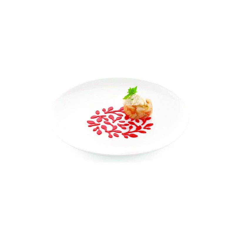 POCHOIR SILICONE - Motif rameaux Ø 100xht1 mm (lot de 2)