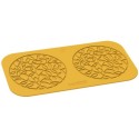 PLAQUE SILICONE 320X170 - 2 décor exotiques Ø 140xht1.7 mm