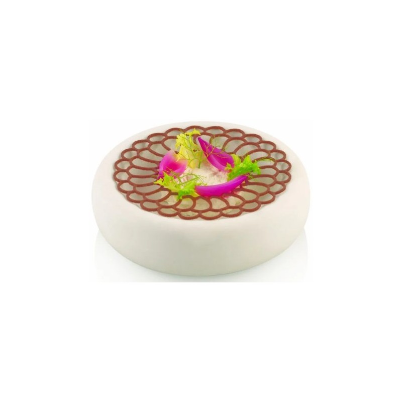 PLAQUE SILICONE 320X170 - 2 décor mandala Ø 140xht1.7 mm