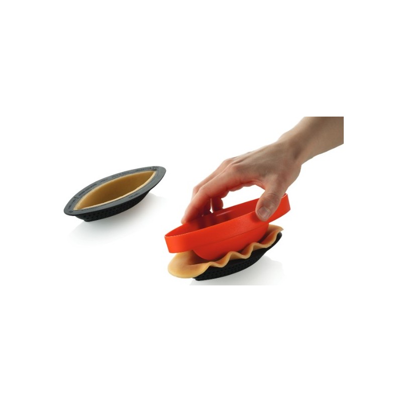 MOULE SILICONE - Cabosse dim 120x40xht20 mm - 39ml (kit tarte)