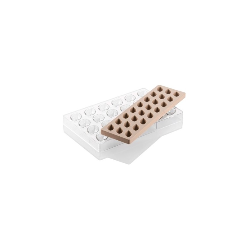 KIT SILICONE CHOCOLAT - 24 quenelles 42x26xht17 mm - 8ml