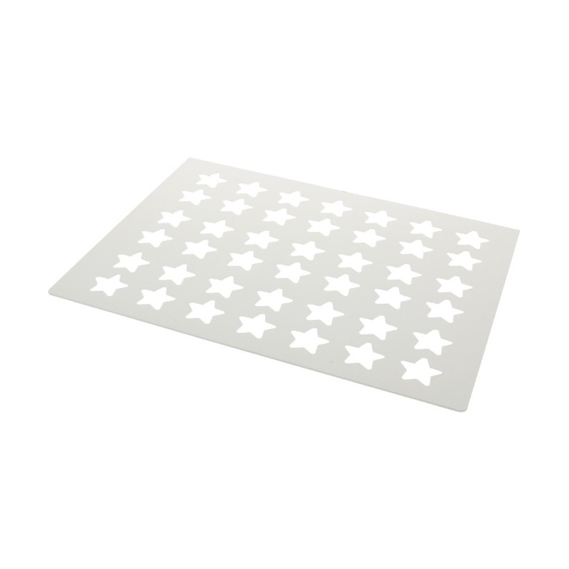 PLAQUE CHABLON SILICONE - 40 étoiles Ø 30xép20 mm - 0.73ml (lot de 2)
