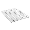PLAQUE CHABLON SILICONE - 43 moustaches 39x12 et 70x21 mm (lot de 2)