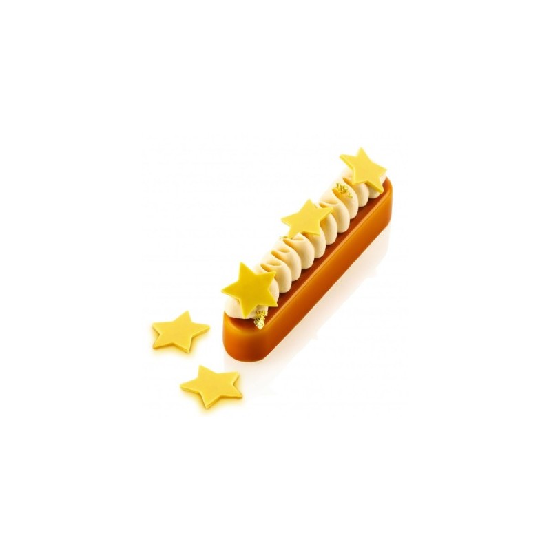 PLAQUE CHABLON SILICONE - 42 étoiles Ø 34xép1.5 mm
