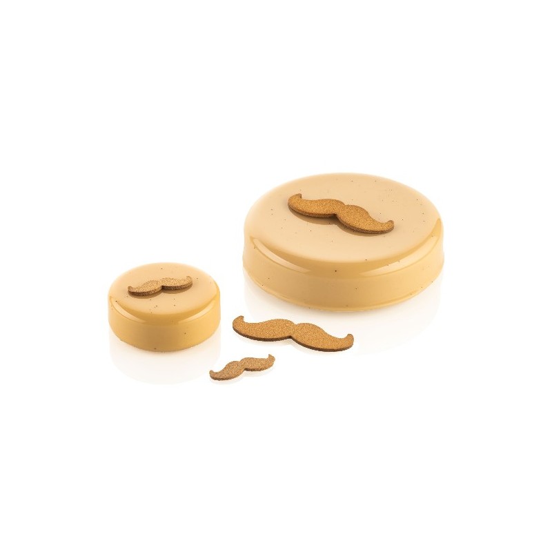 PLAQUE CHABLON SILICONE - 43 moustaches 39x12 et 70x21 mm (lot de 2)