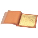 CARNET DE FEUILLES OR