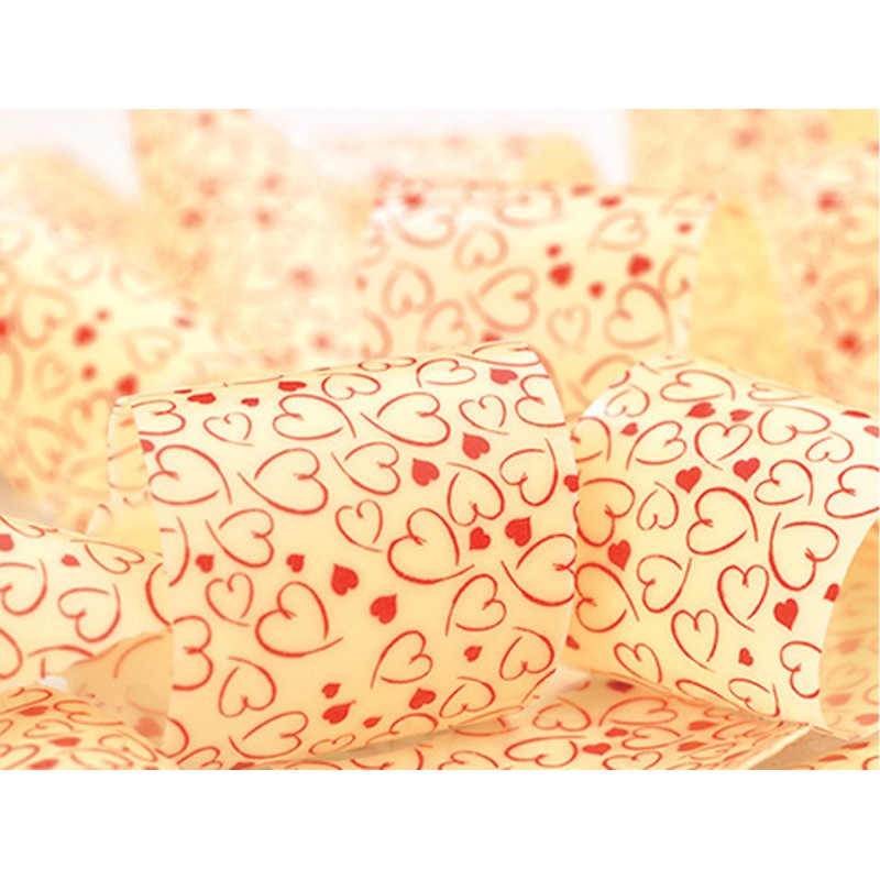 FEUILLE TRANSFERT POUR CHOCOLAT BLANC 340X265 MM