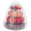 MINI PYRAMIDE A MACARONS - TRANSPARENTE Ø180xht200 mm (x6)