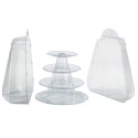MINI PYRAMIDE A MACARONS - TRANSPARENTE Ø180xht200 mm (x6)