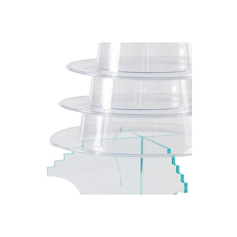 PIED CRISTAL POUR PYRAMIDE A MACARONS