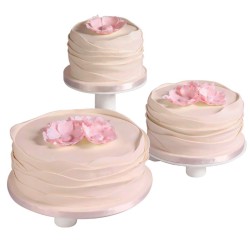 PRESENTOIR A GÂTEAUX - 3 PLATEAUX - 670x370xht210 mm