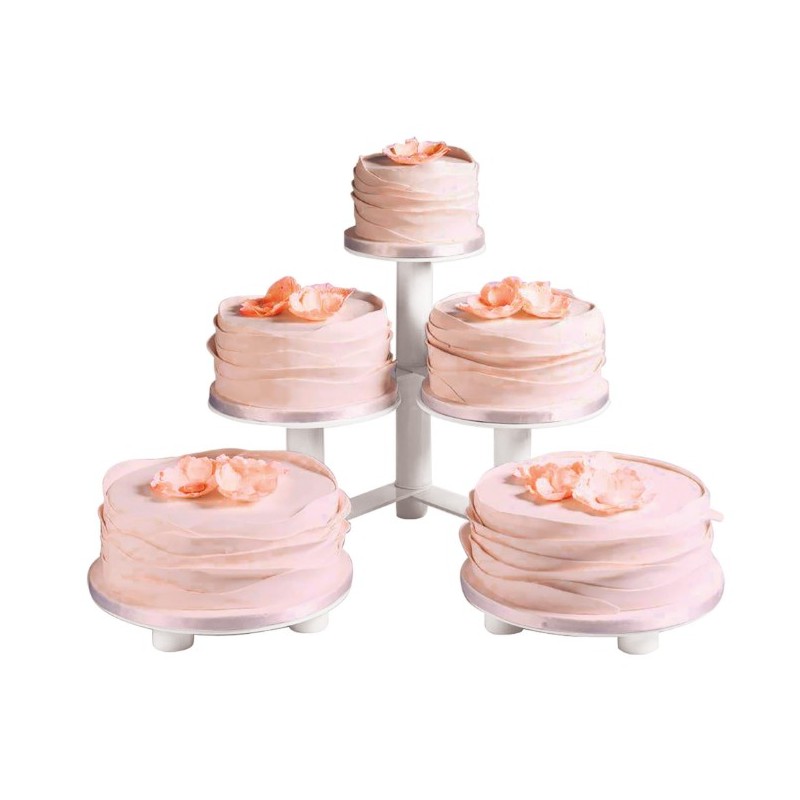 PRESENTOIR A GÂTEAUX - 5 PLATEAUX - 1000x530xht395 mm