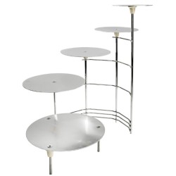 PRESENTOIR GATEAUX METAL - 5 PLATEAUX