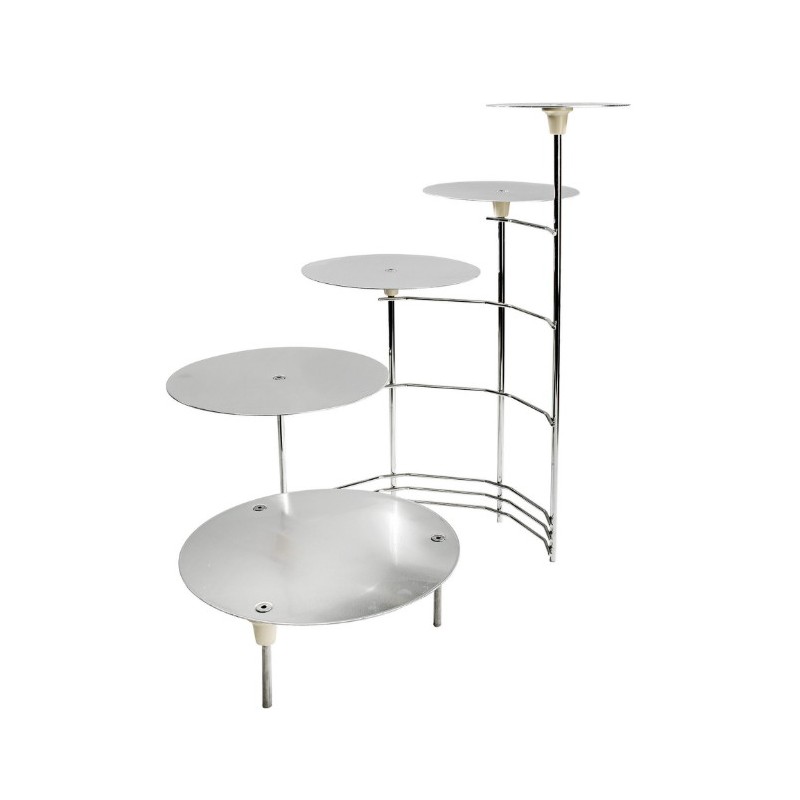 PRESENTOIR GATEAUX METAL - 5 PLATEAUX