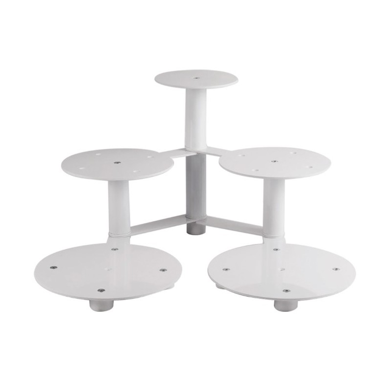 PRESENTOIR A GÂTEAUX - 5 PLATEAUX - 1000x530xht395 mm