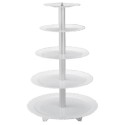 PRESENTOIR "PLASTALU" - 5 PLATEAUX - HT 600 MM