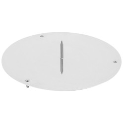 PLATEAU INOX AVEC PIQUE POUR PIECE MONTEE