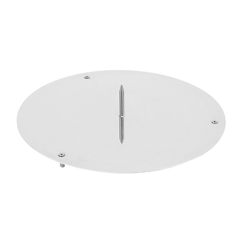 PLATEAU INOX AVEC PIQUE POUR PIECE MONTEE
