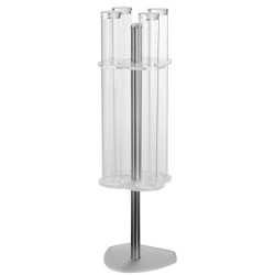 DISTRIBUTEUR A CORNETS ROTATIF - 4 TUBES - Ø51xht500 mm