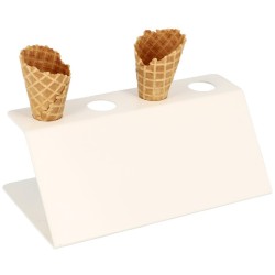 PORTE CORNETS A GLACE ACIER - 250x140xht115 mm