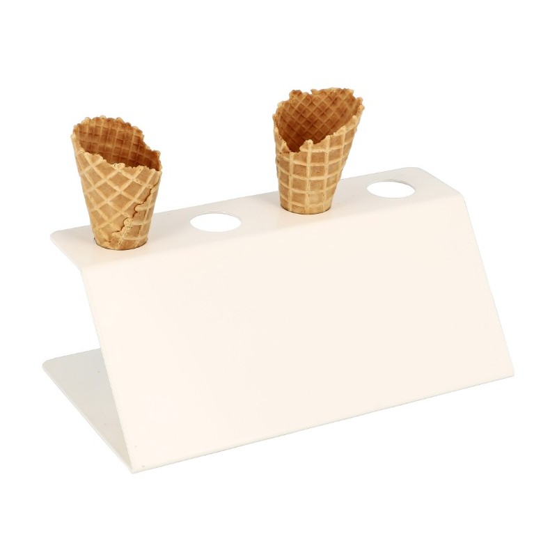 PORTE CORNETS A GLACE ACIER - 250x140xht115 mm